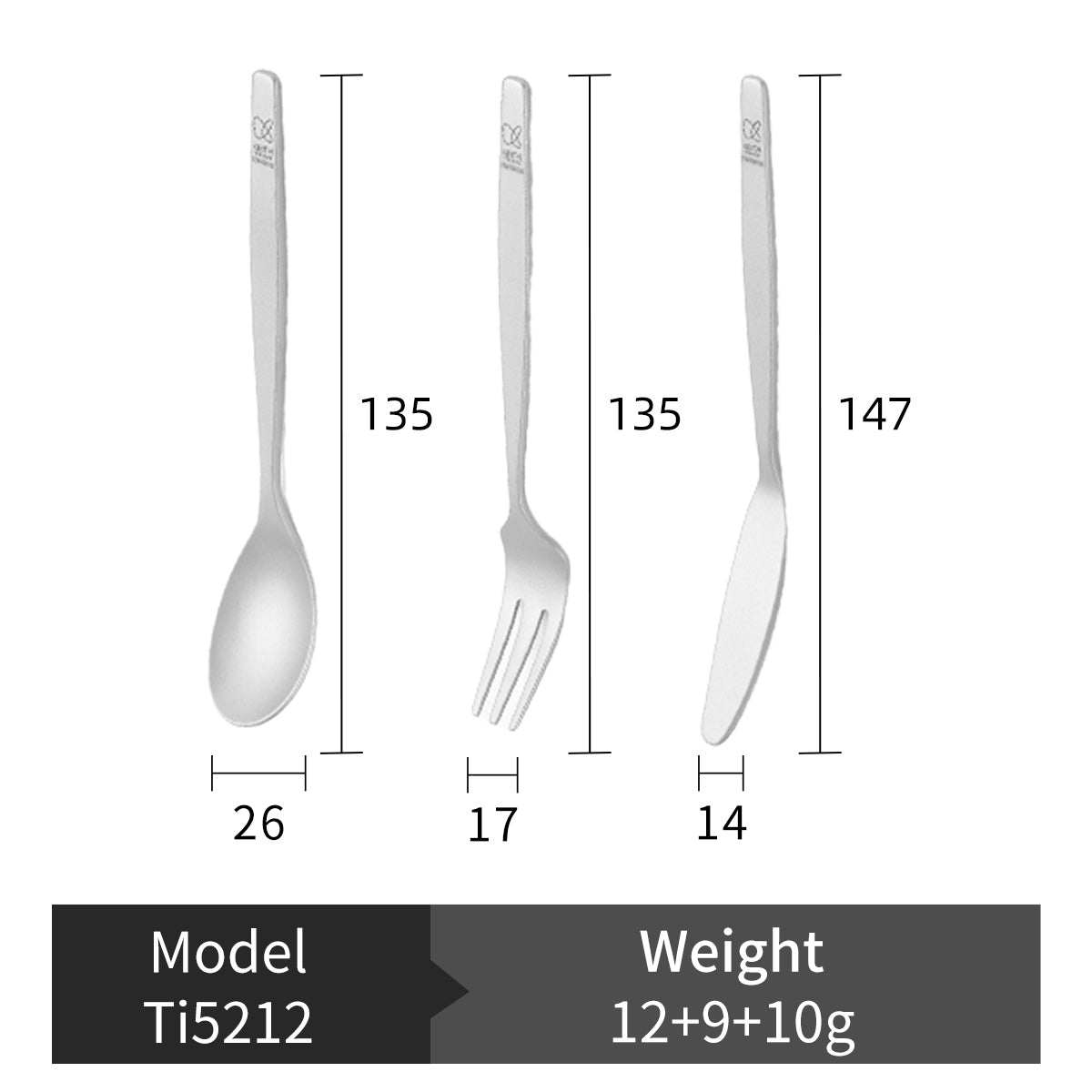 Couverts de Table en Titane